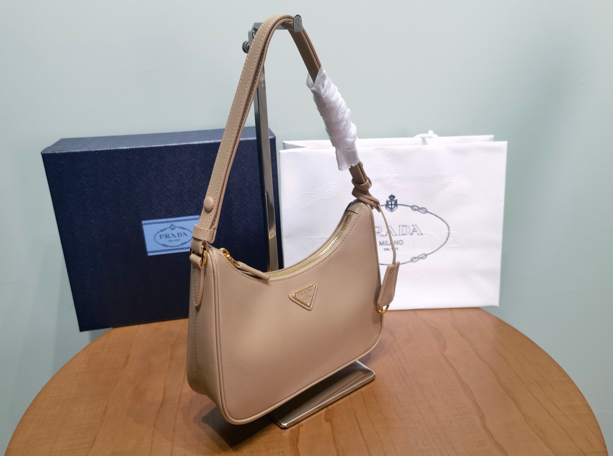 Prada Re-Edition 1BC204 Saffiano leather mini-bag 3 - Image 4