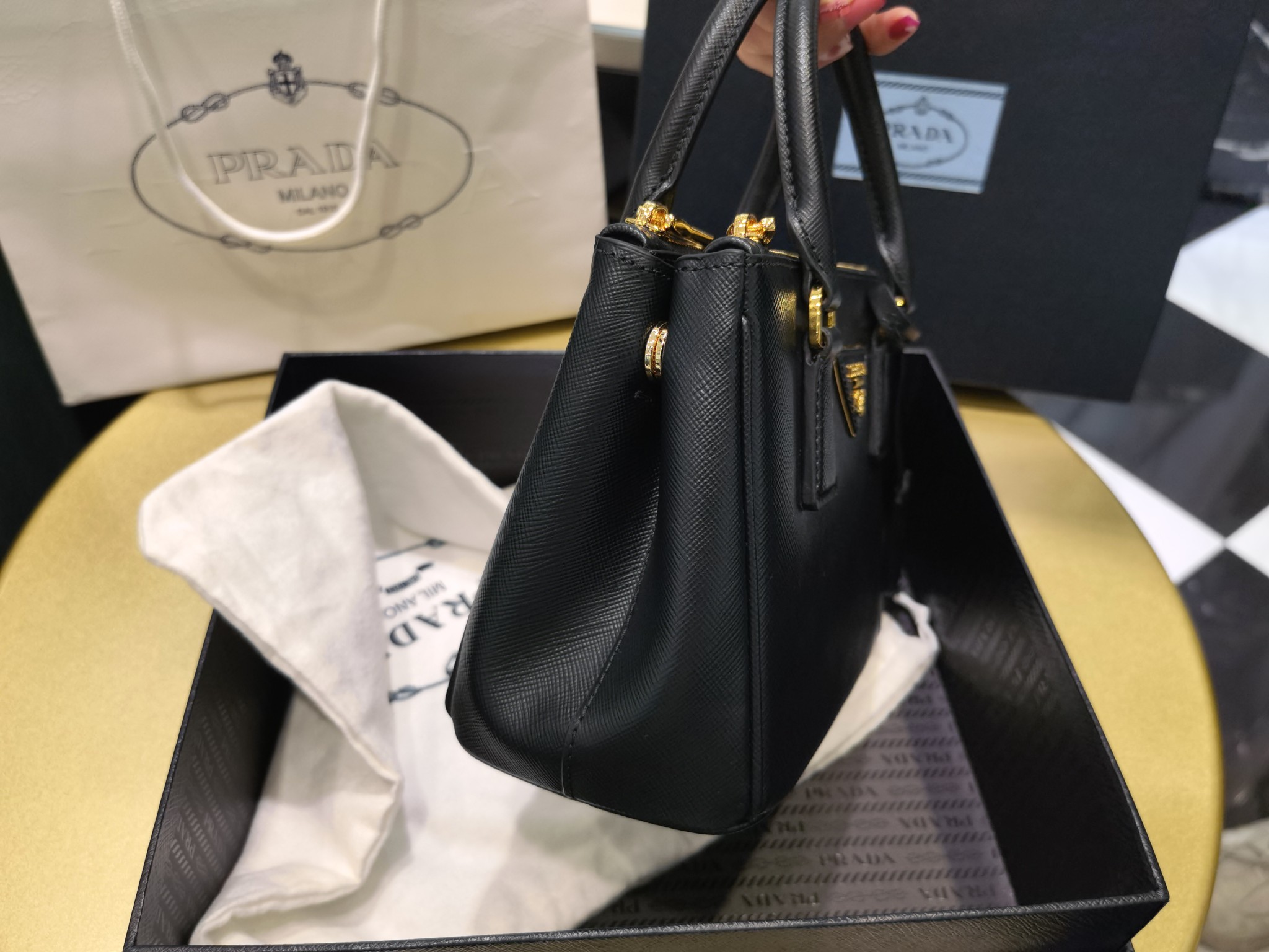 Prada Galleria 1BA906 Saffiano leather mini-bag 1 - Image 4