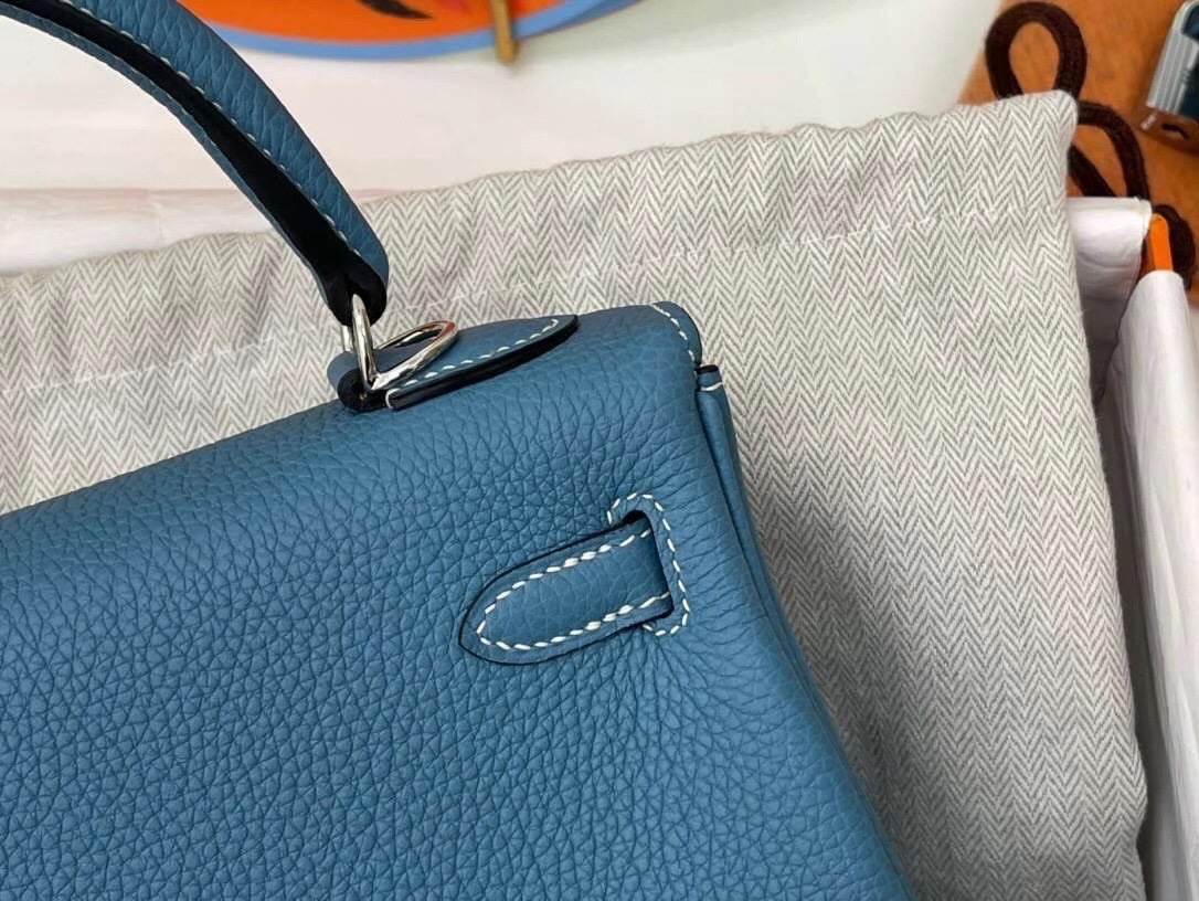 Hermès Kelly Sellier 28 Colvert Togo Leather Palladium Hardware - Image 5