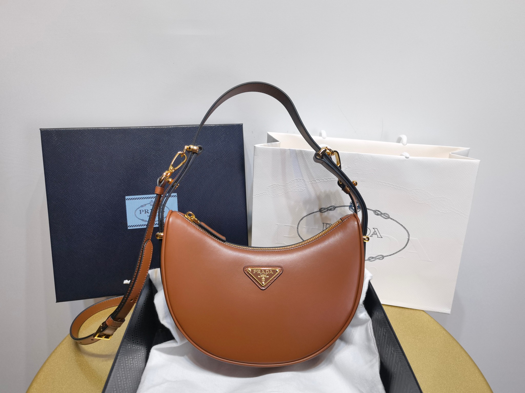 Prada 1BC194 Arqu leather small shoulder bag 2 - Image 2