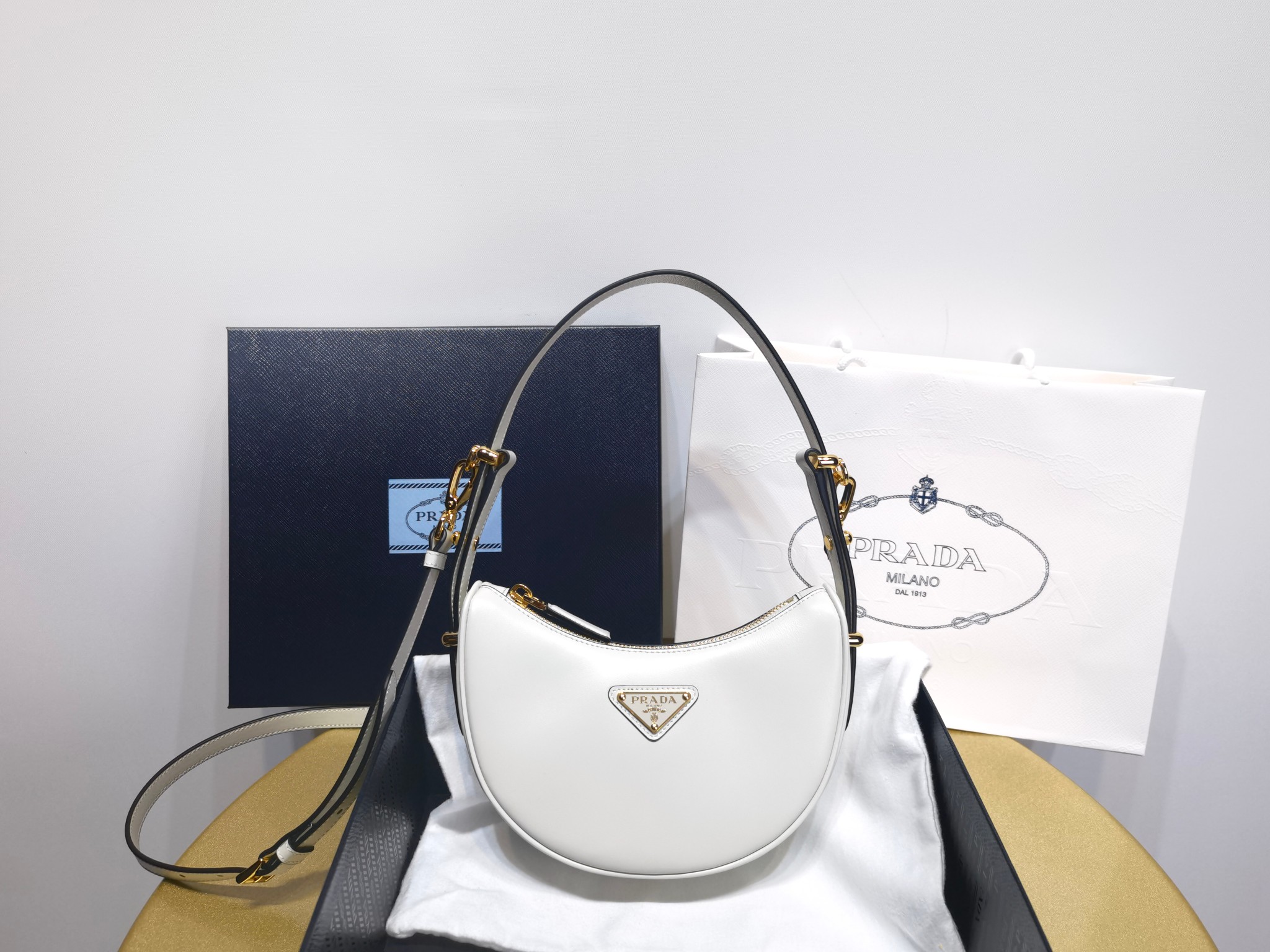 Prada 1BC199 Arqu leather mini shoulder bag 2 - Image 2