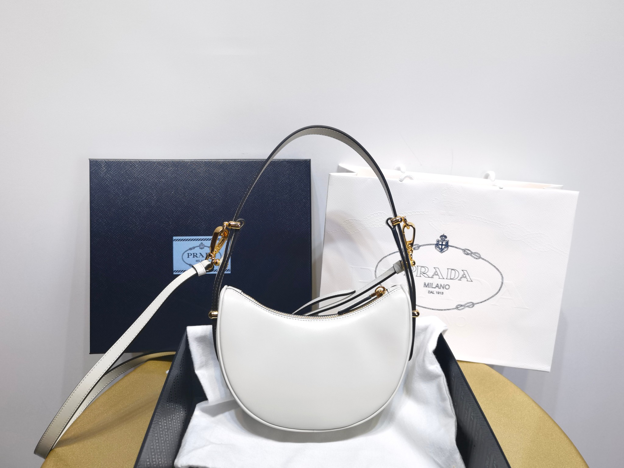 Prada 1BC199 Arqu leather mini shoulder bag 2 - Image 3