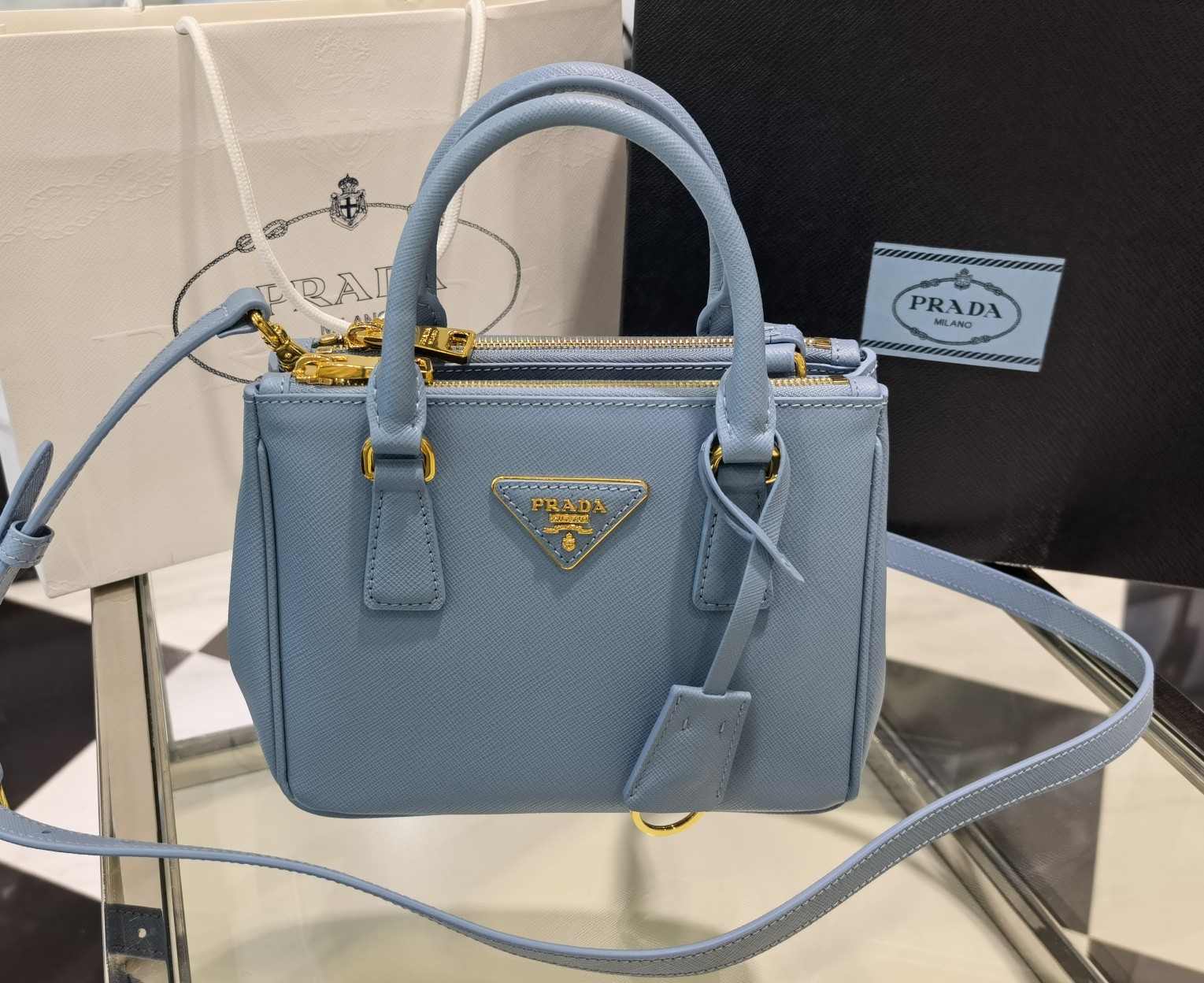 Prada Galleria 1BA906 Saffiano leather mini-bag 4 - Image 2