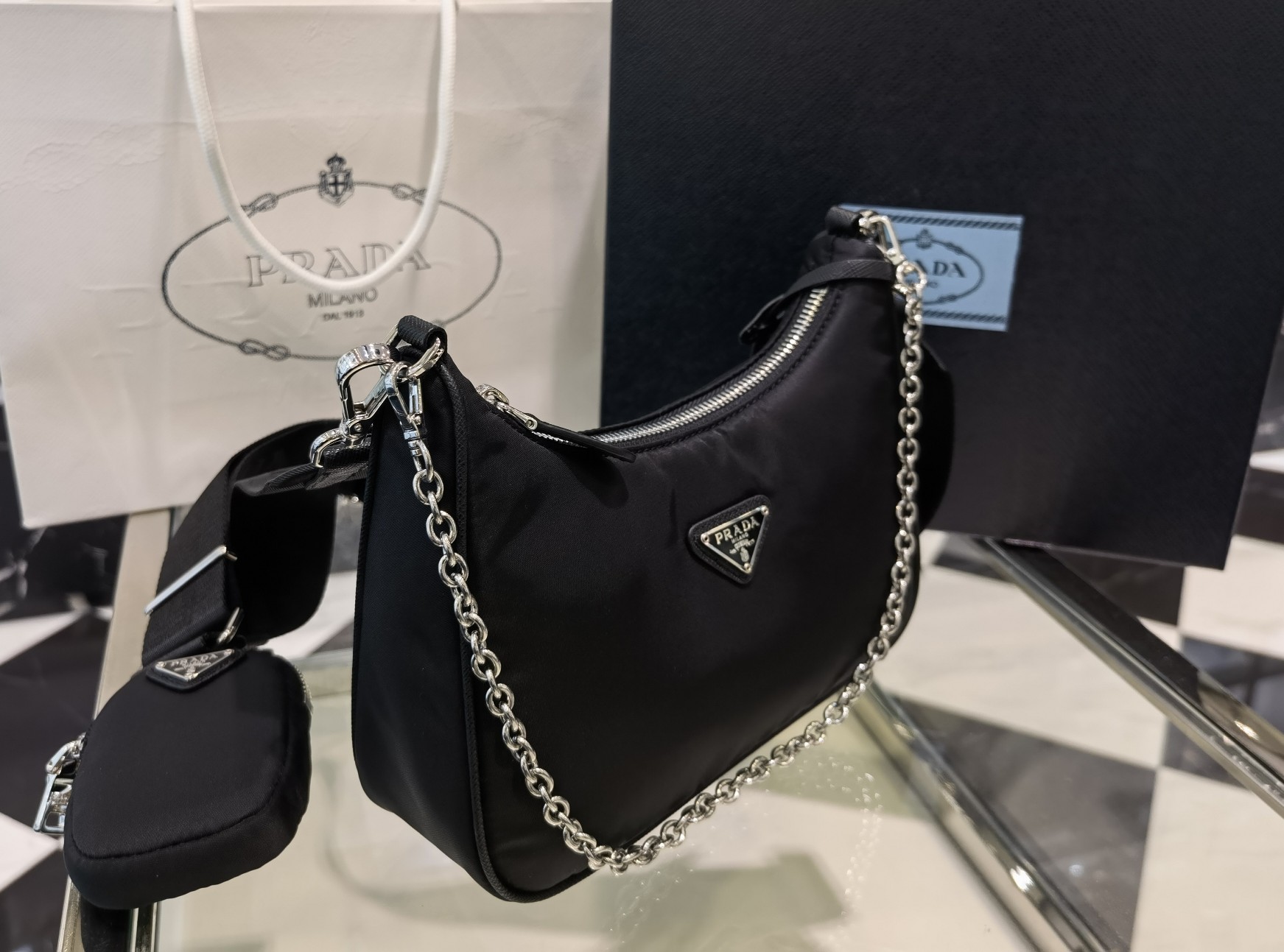 Prada Re-Edition 1BH204 2005 Re-Nylon bag 2 - Image 2