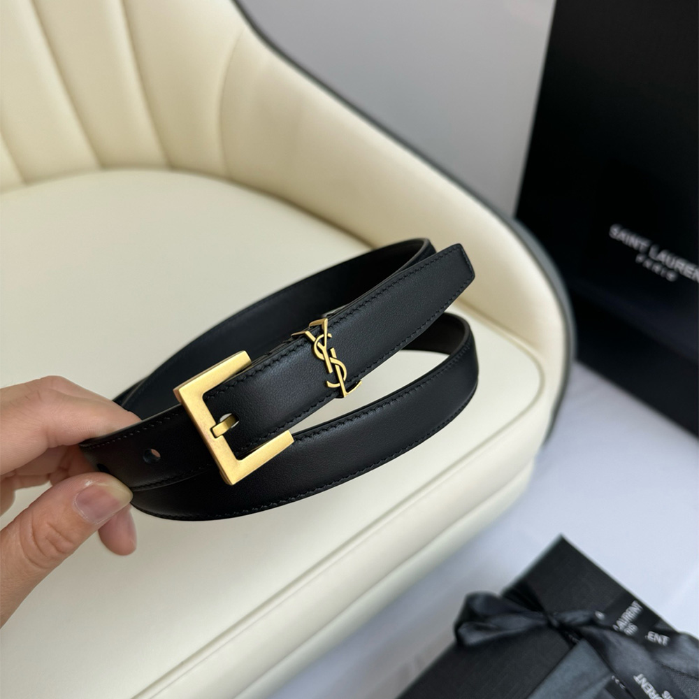 Saint Laurent Cassandre Belt in smooth leather (Replica) - Ultra-Collection - Image 6