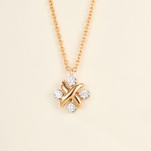 Alternative view of Tiffany Lynn Series Diamond Pendant Necklace - SUPER-MIRROR