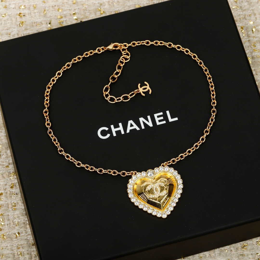 Chanel Vintage Collection Heart Necklace