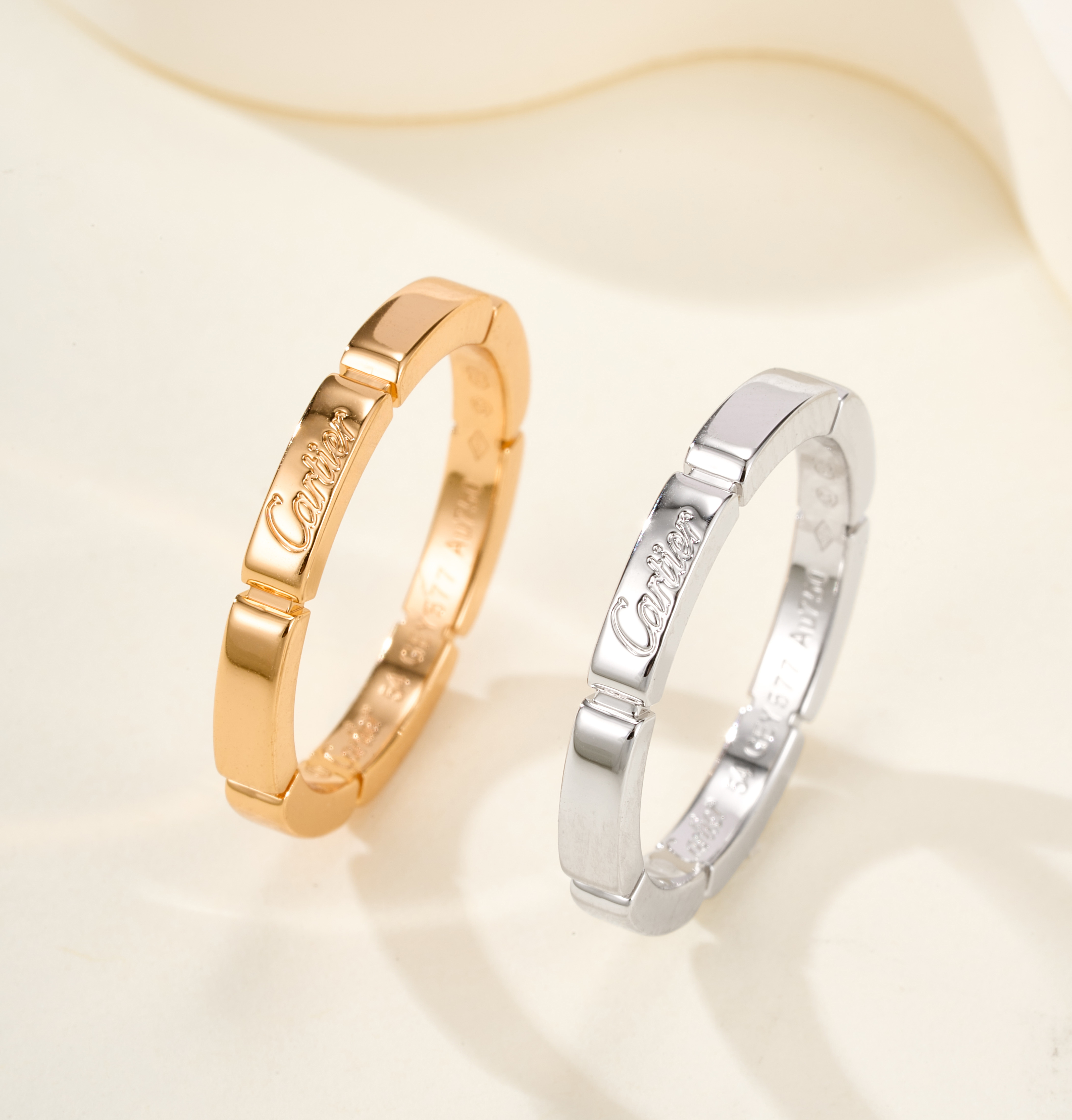 CARTIER MA ILLON PABTHERE Narrow Wedding Band - SUPER-MIRROR