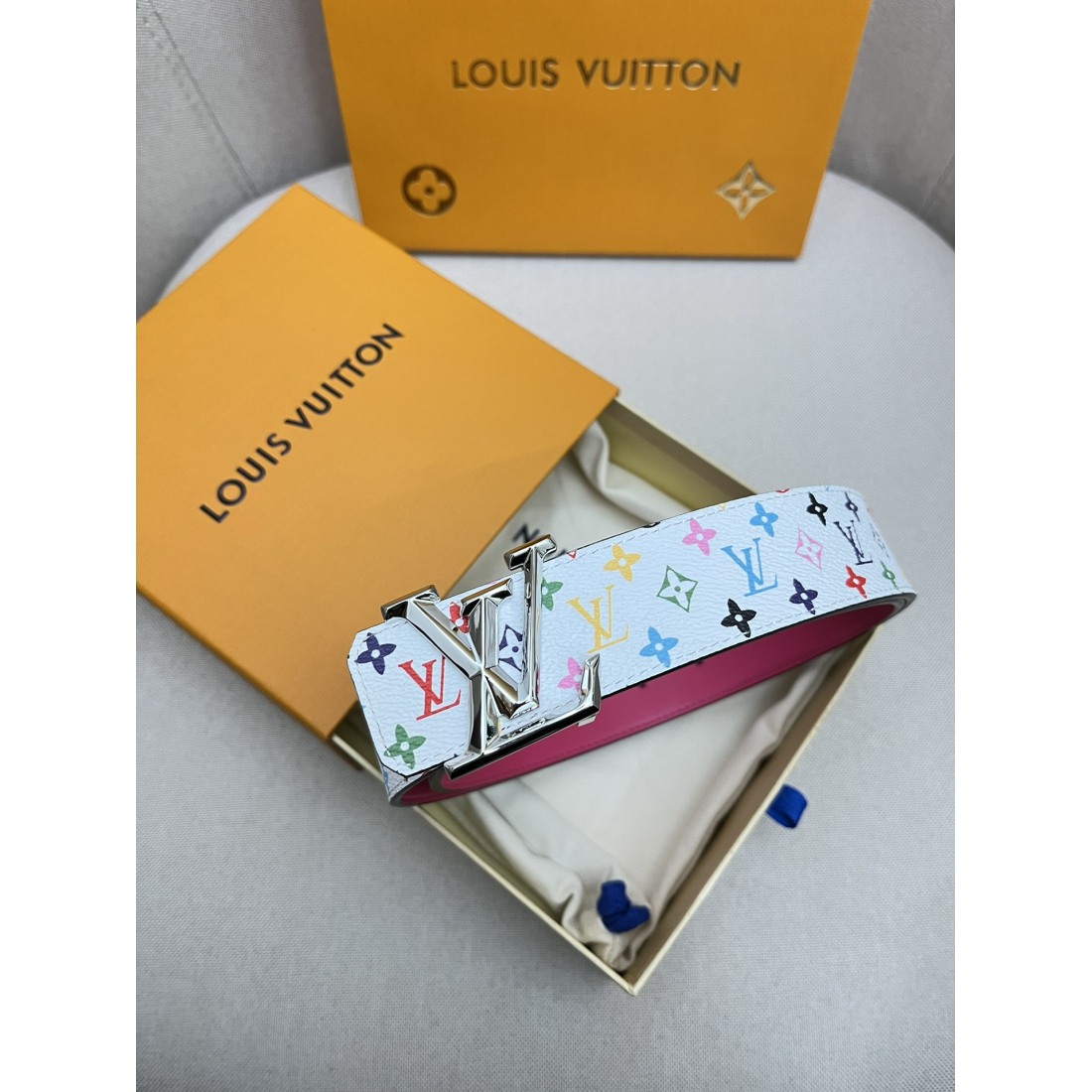 Lv Top Layer Cowhide 24k Pure Steel Buckle Men's Belts - Ultra-Collection - Image 4