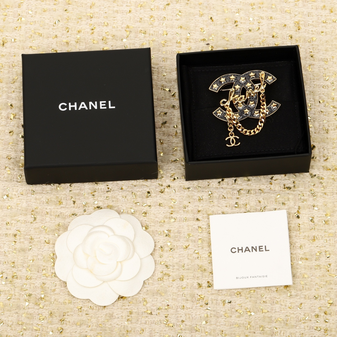 Chanel Five-Star Double C Brooches