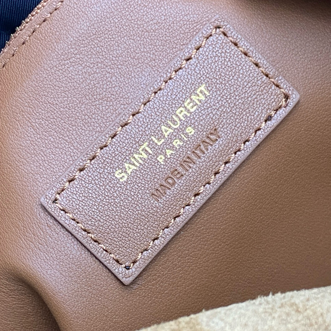 YSL LE 5 À 7 SUPPLE LARGE IN SUEDE 30 X 31 X 13 CM #4 - Image 10