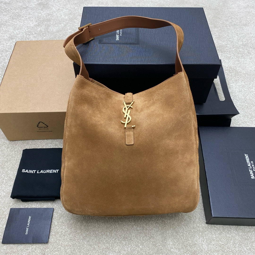 YSL LE 5 À 7 SUPPLE LARGE IN SUEDE 30 X 31 X 13 CM #4