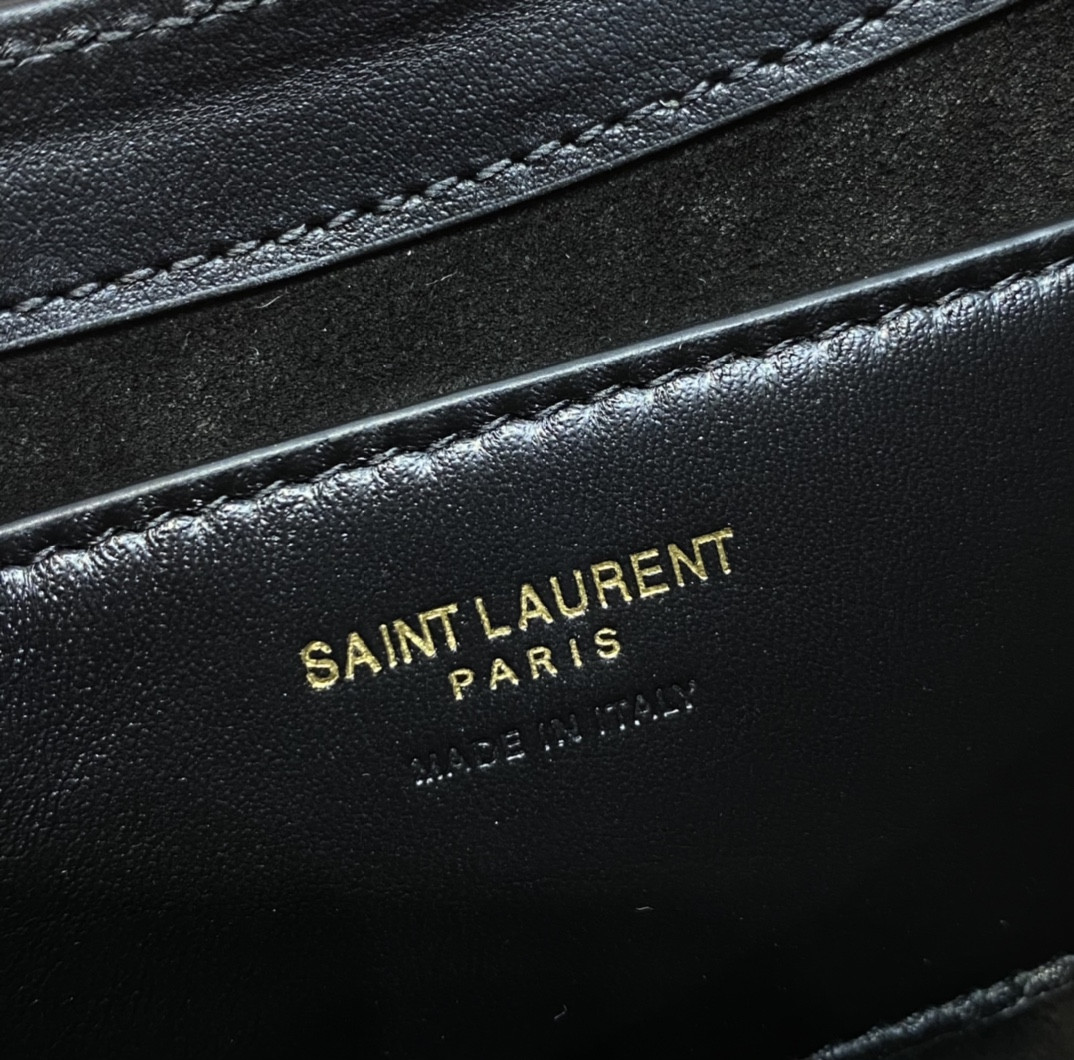 YSL MINI LE 5 À 7 IN SMOOTH LEATHER NOIR 19 X 11.5 X 4.5 CM - Image 9