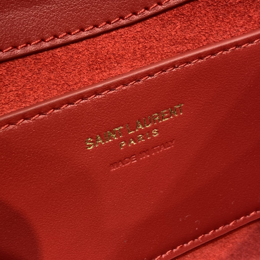 YSL MINI LE 5 À 7 IN SMOOTH LEATHER Red 19 X 11.5 X 4.5 CM - Image 9
