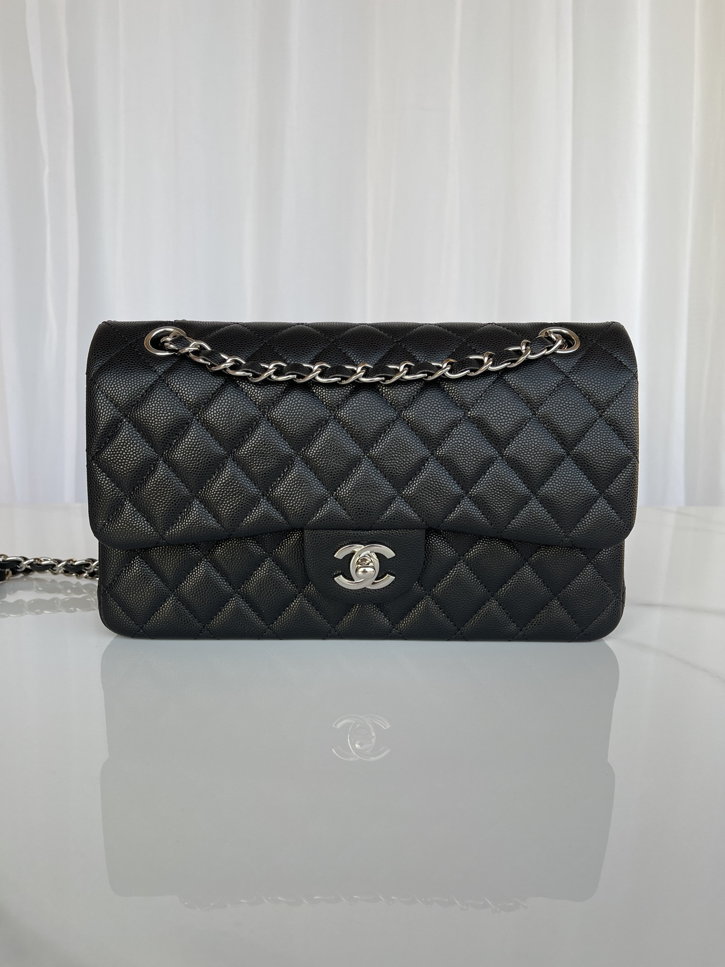 CHANEL CLASSIC HANDBAG GRAINED CALFSKIN 6 * 9.9 * 2.5 in #2 - Image 2