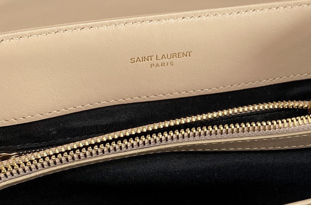 YSL LOULOU MEDIUM IN QUILTED LEATHER DARK BEIGE 12.5 X 8.6 X 3.5 INCHES #2 - Image 13