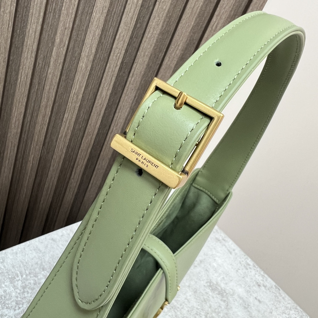 YSL LE 5 À 7 IN SMOOTH LEATHER GREEN 9 X 6.3 X 2.5 INCHES - Image 8