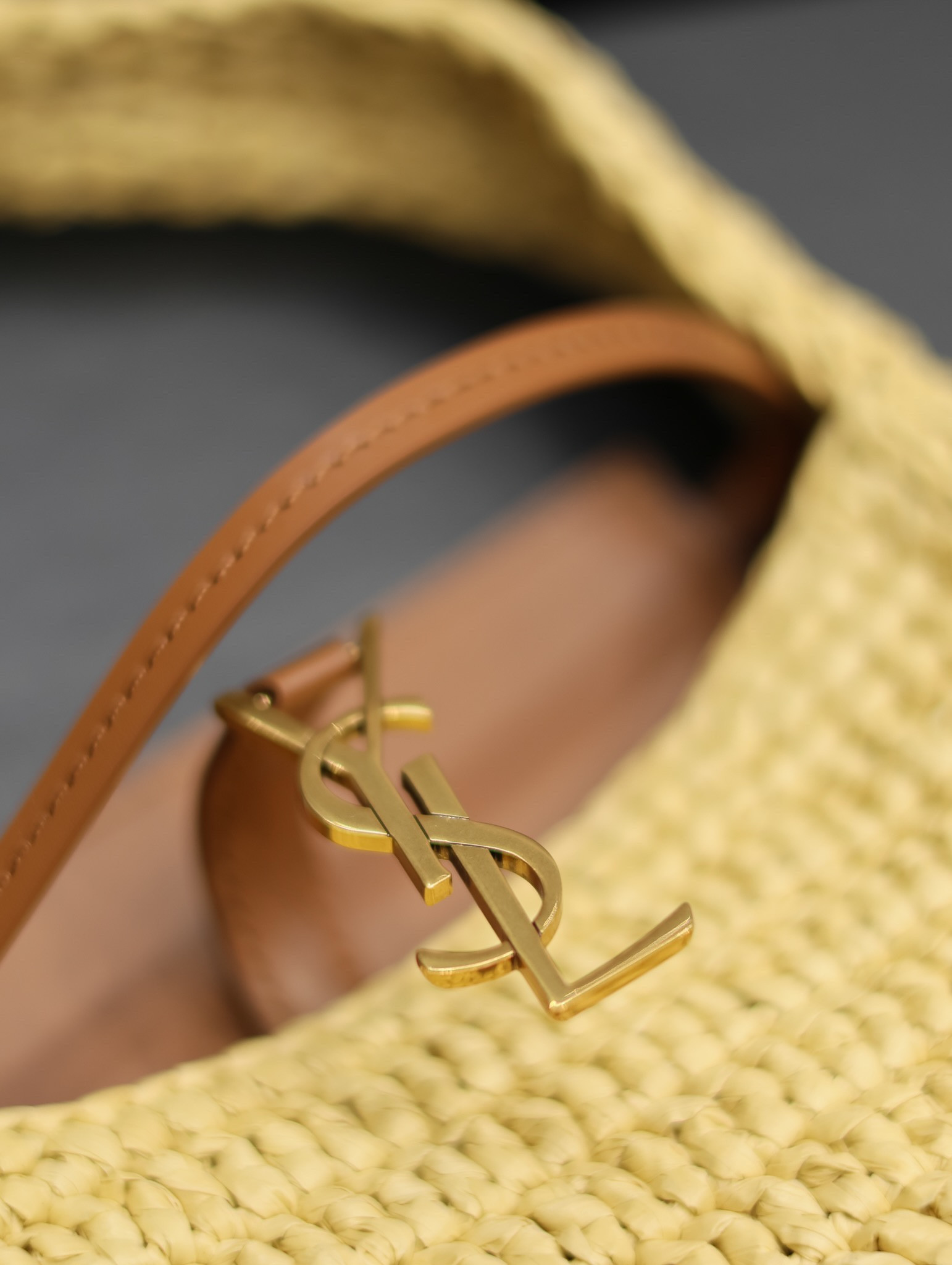 YSL LE 5 À 7 MINI IN RAFFIA Color Natural 7.5X4.5X1.8 INCHES - Image 8