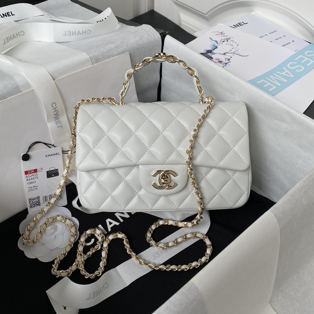 Chanel MINI CLASSIC HANDBAG WITH TOP HANDLE 12 * 20 * 6 CM #6
