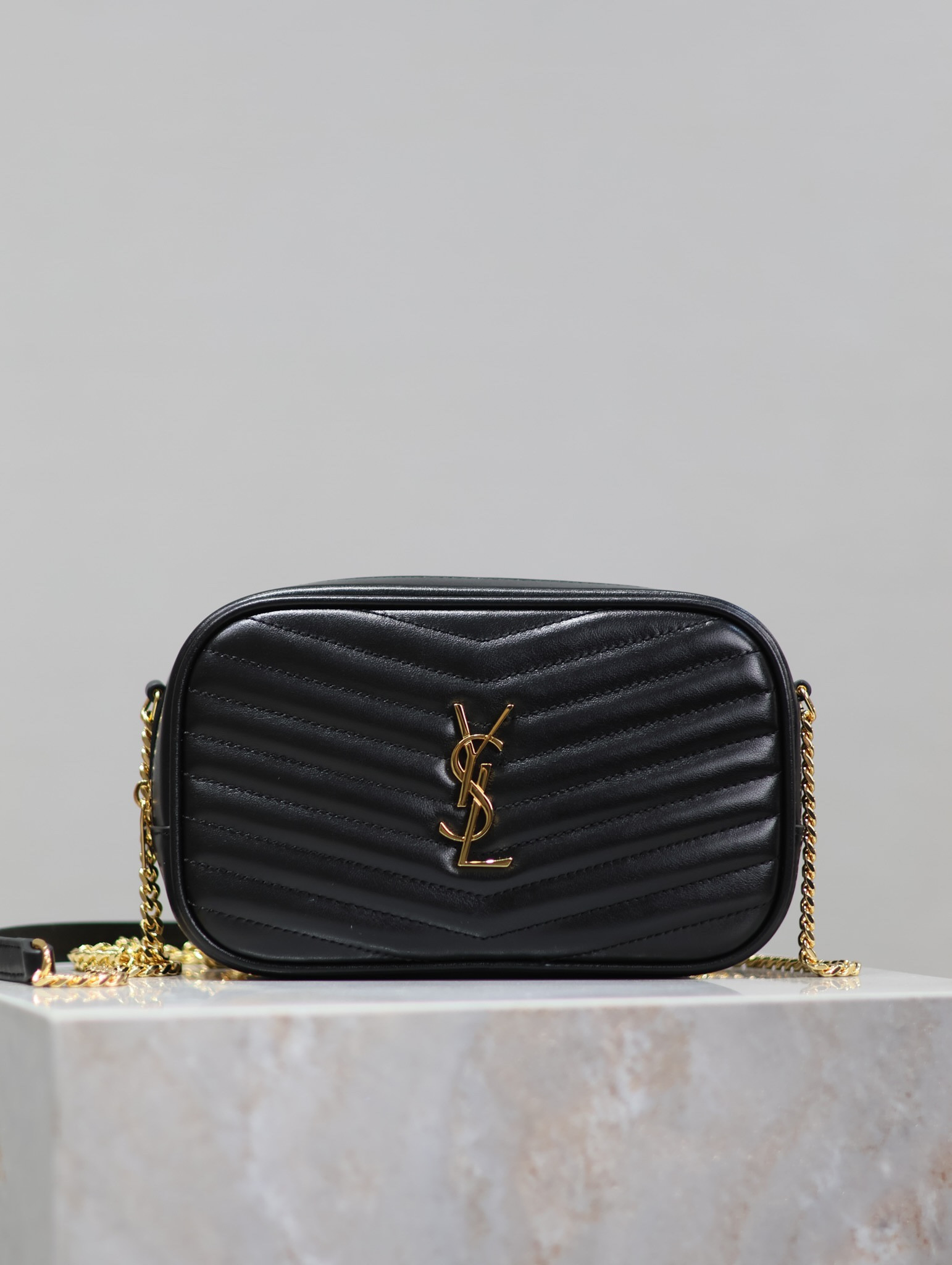 YSL MINI LOU IN QUILTED LEATHER 7.5 X 4.1 X 2 INCHES #6 - Image 2