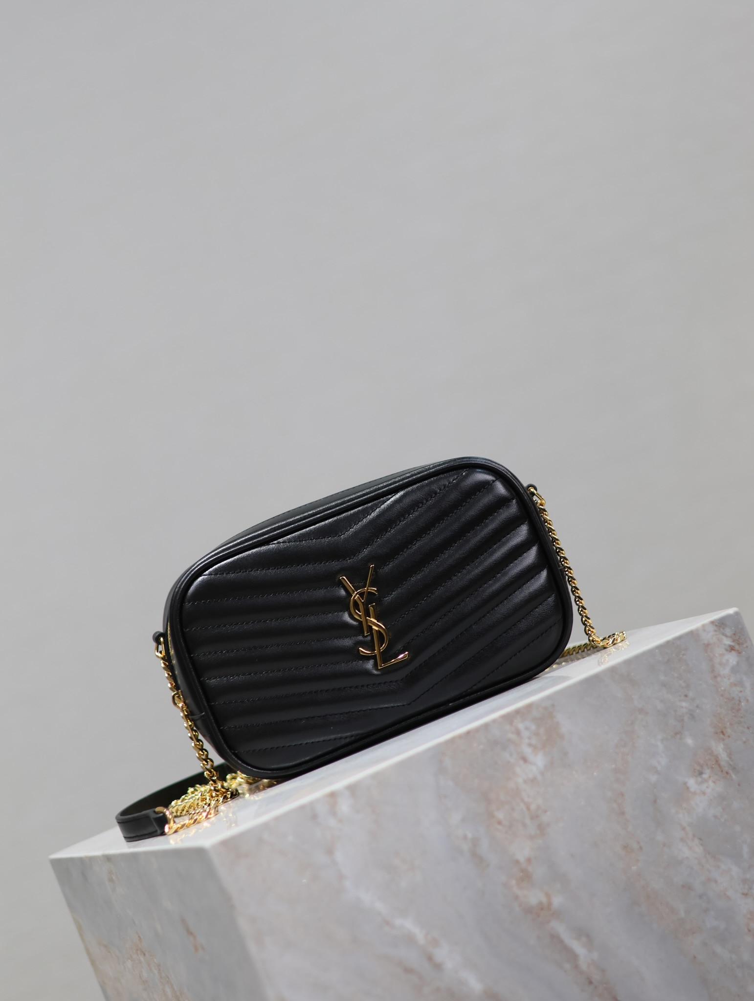 YSL MINI LOU IN QUILTED LEATHER 7.5 X 4.1 X 2 INCHES #6 - Image 3