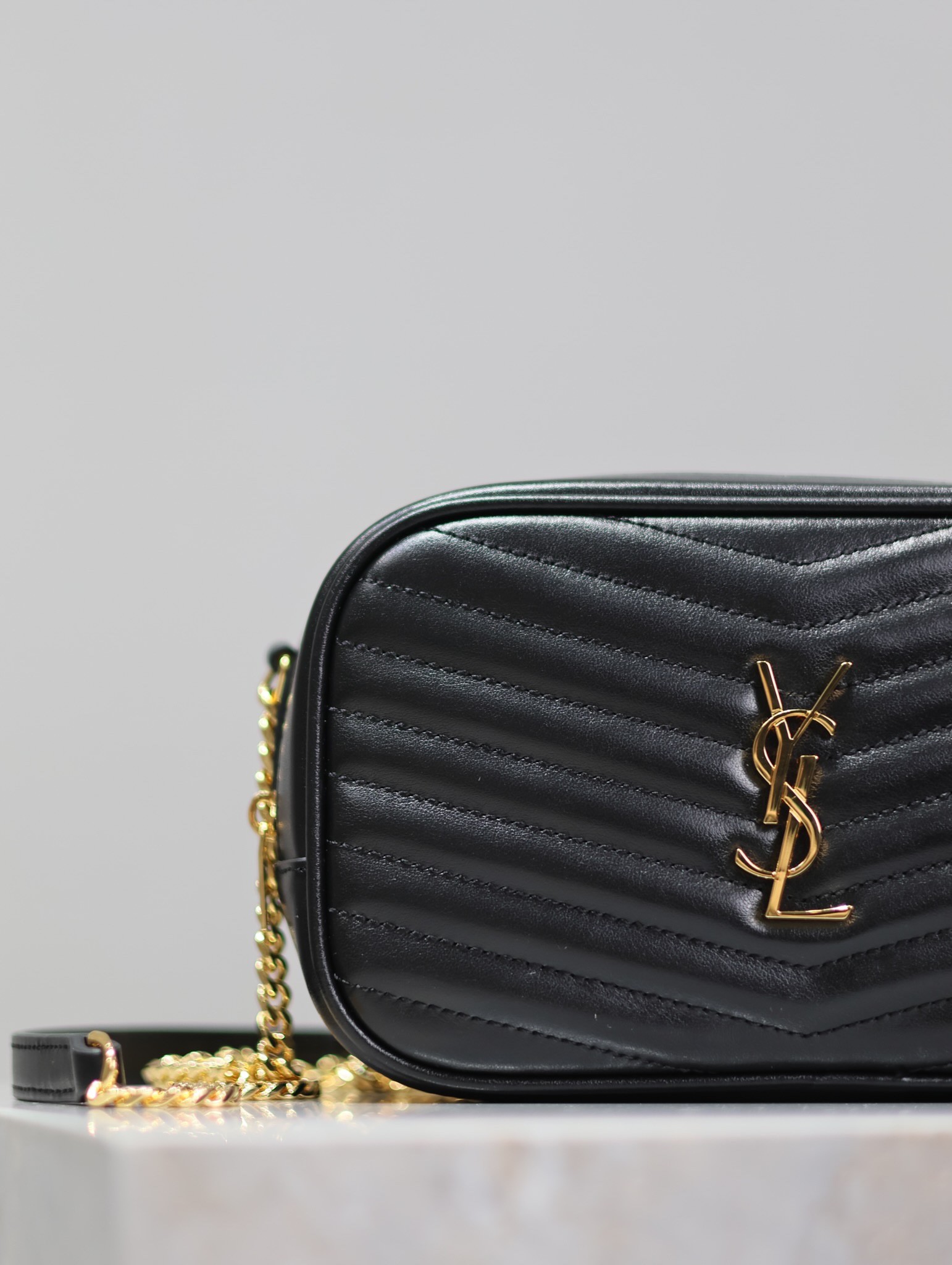 YSL MINI LOU IN QUILTED LEATHER 7.5 X 4.1 X 2 INCHES #6 - Image 4