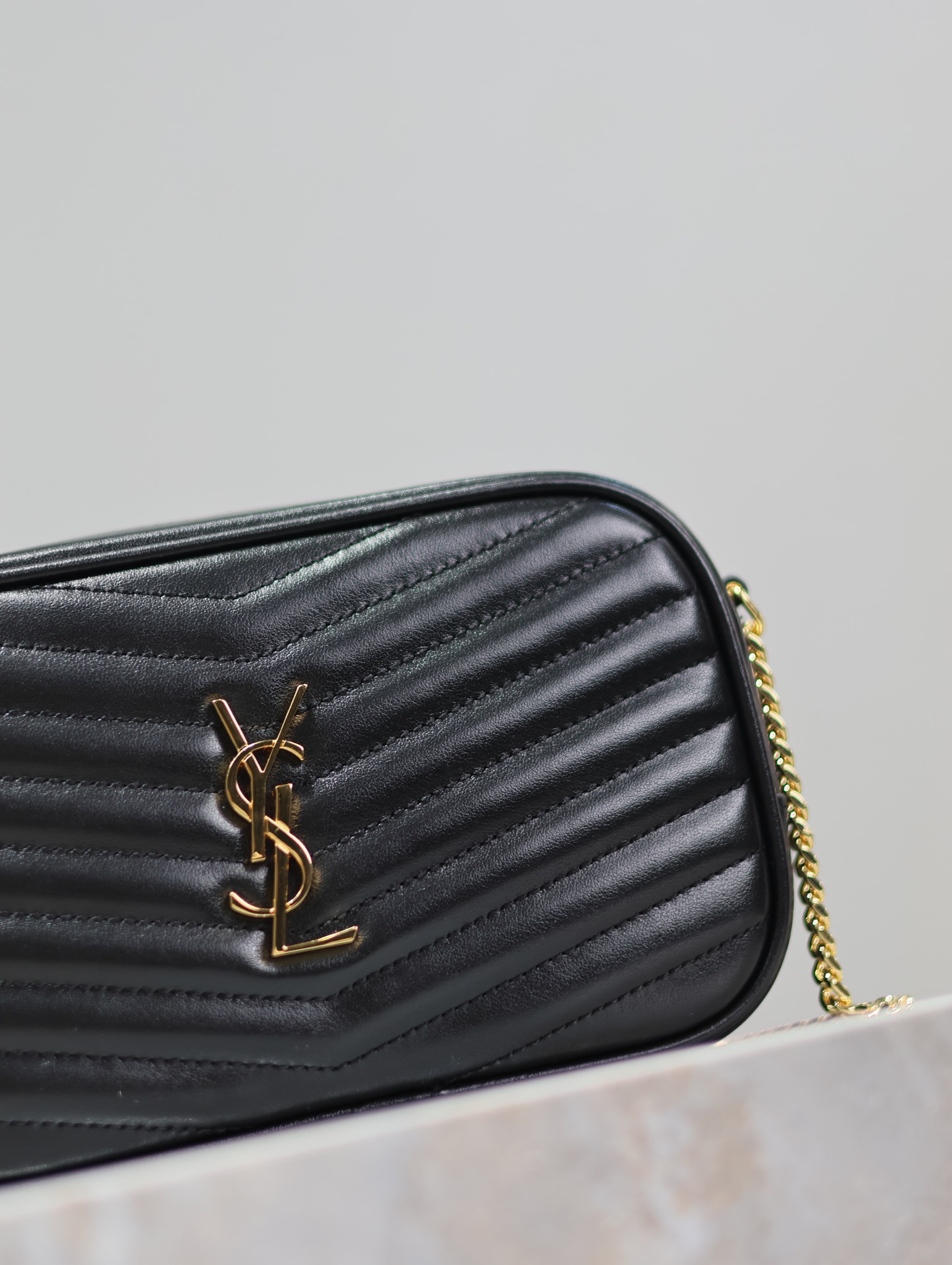 YSL MINI LOU IN QUILTED LEATHER 7.5 X 4.1 X 2 INCHES #6 - Image 5