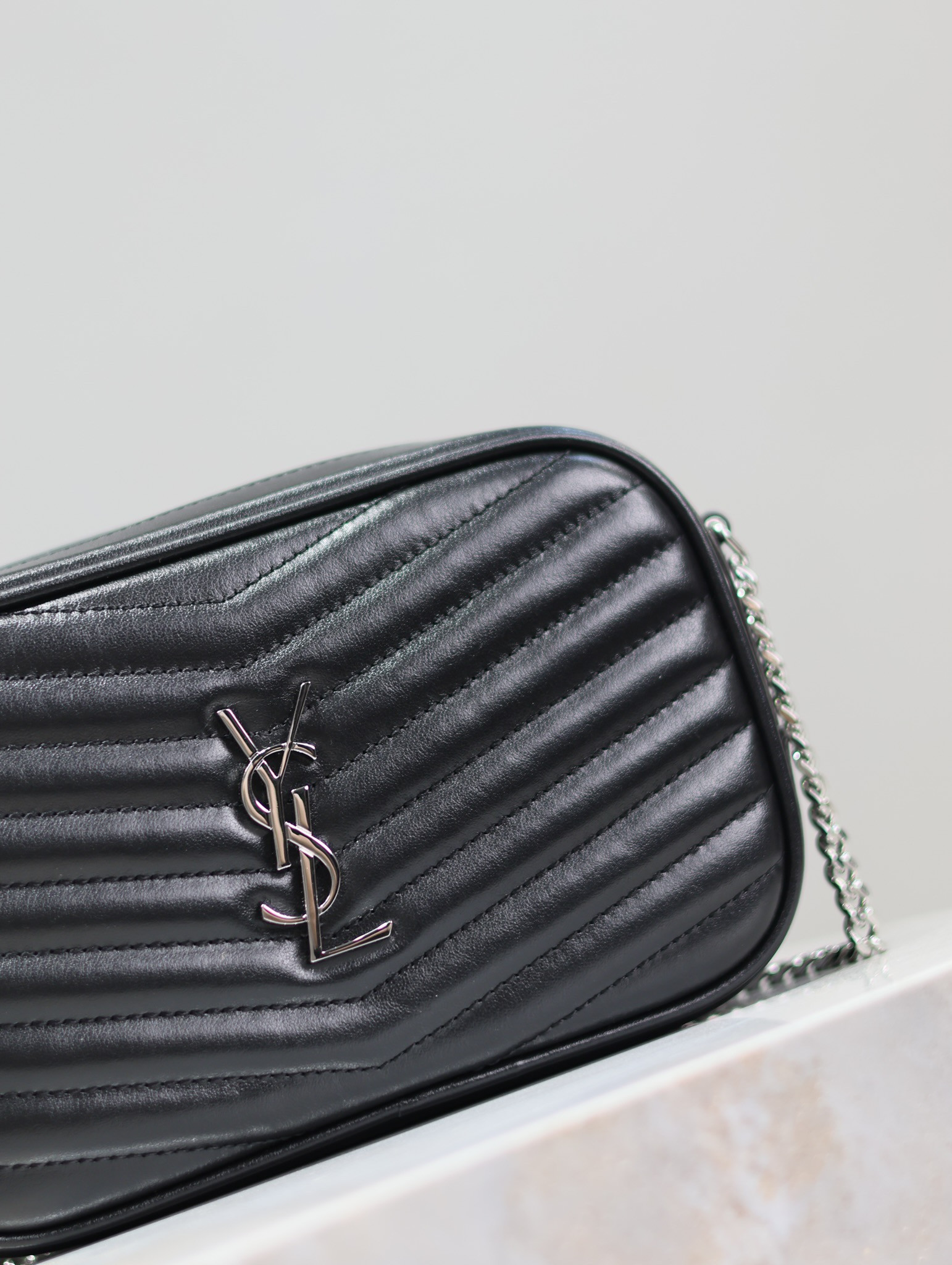 YSL MINI LOU IN QUILTED LEATHER 7.5 X 4.1 X 2 INCHES #8 - Image 5
