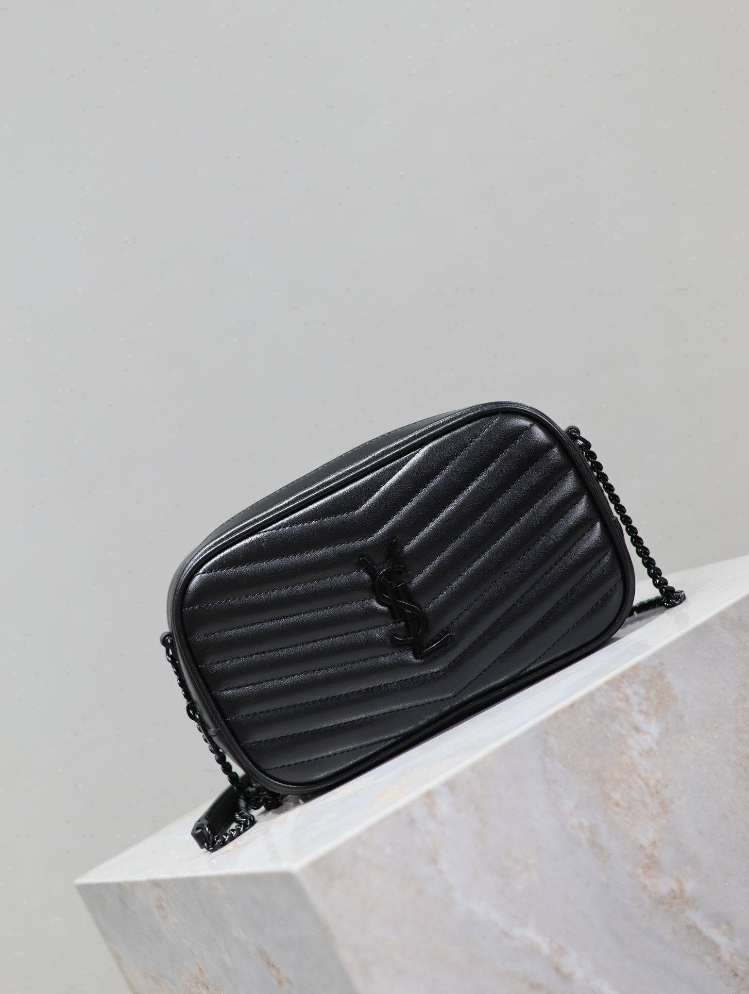 YSL MINI LOU IN QUILTED LEATHER 7.5 X 4.1 X 2 INCHES #10 - Image 3