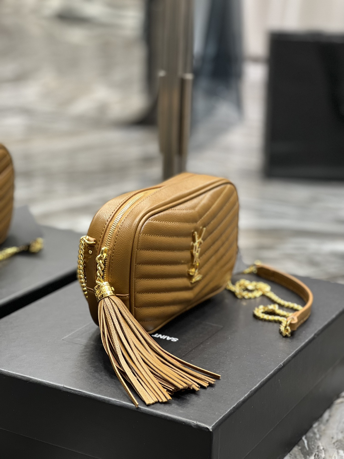YSL MINI LOU IN QUILTED LEATHER 7.5 X 4.1 X 2 INCHES #5 - Image 6
