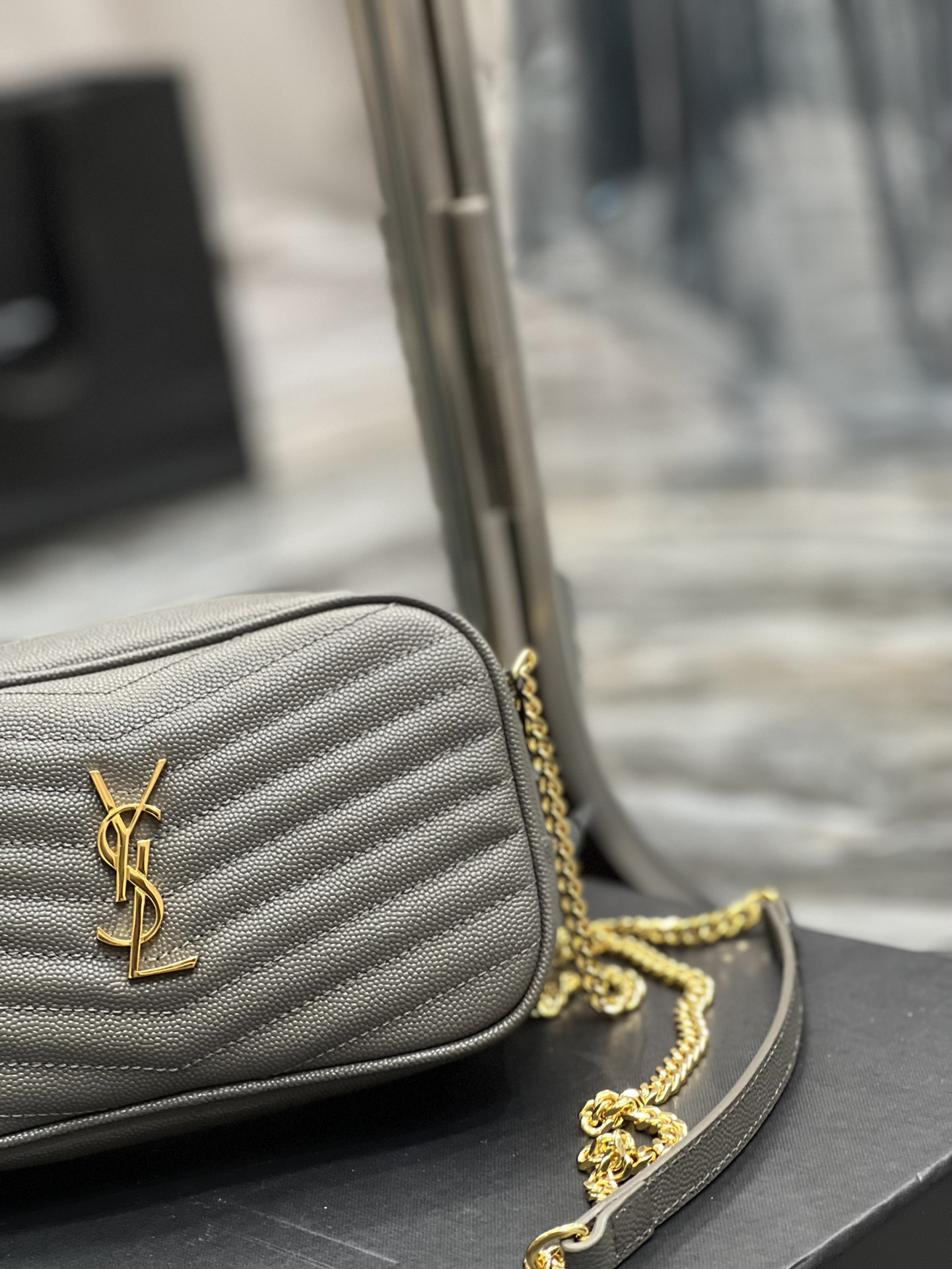 YSL MINI LOU IN QUILTED LEATHER 7.5 X 4.1 X 2 INCHES #2 - Image 3