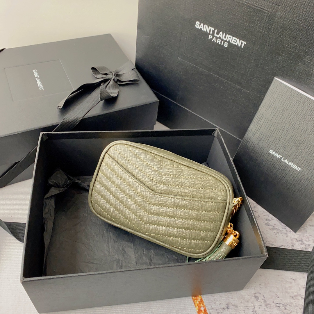YSL MINI LOU IN QUILTED LEATHER 7.5 X 4.1 X 2 INCHES #3 - Image 3