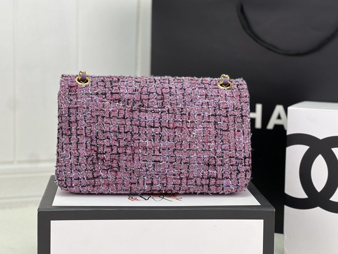 CHANEL CLASSIC 11.12 HANDBAG Tweed Gold-Tone Metal 6 * 9.9 * 2.5 in #7 - Image 4