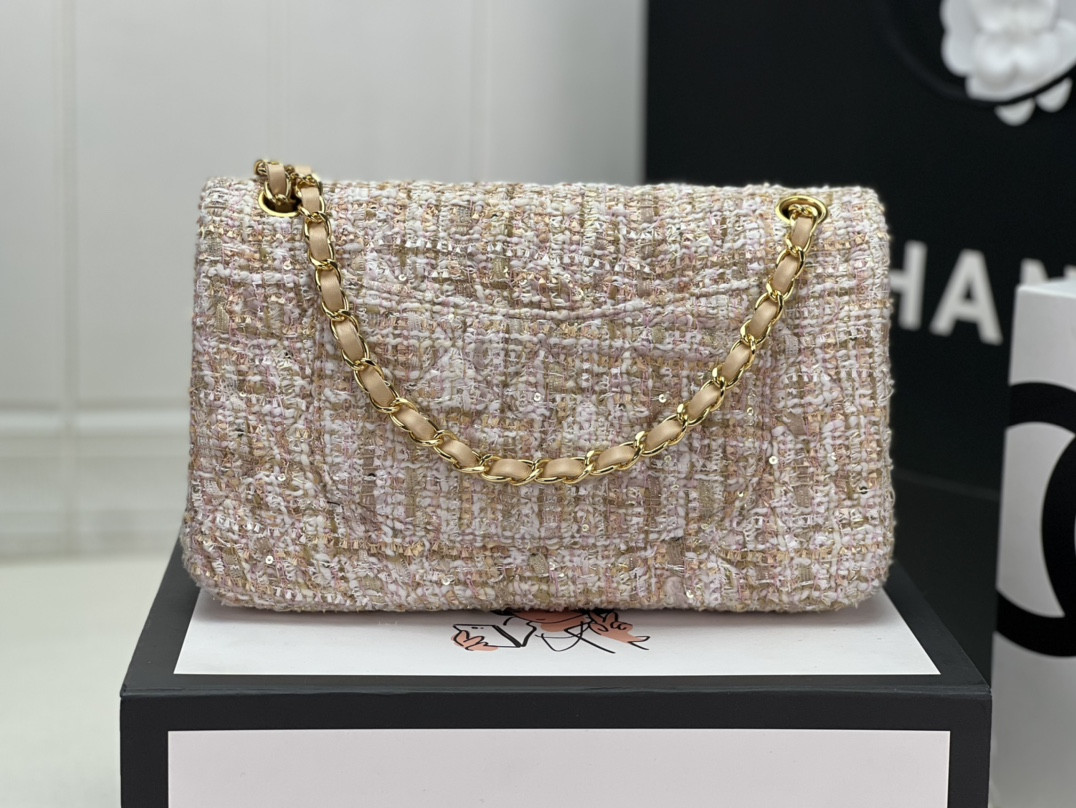CHANEL CLASSIC 11.12 HANDBAG Tweed Gold-Tone Metal 6 * 9.9 * 2.5 in #2 - Image 4
