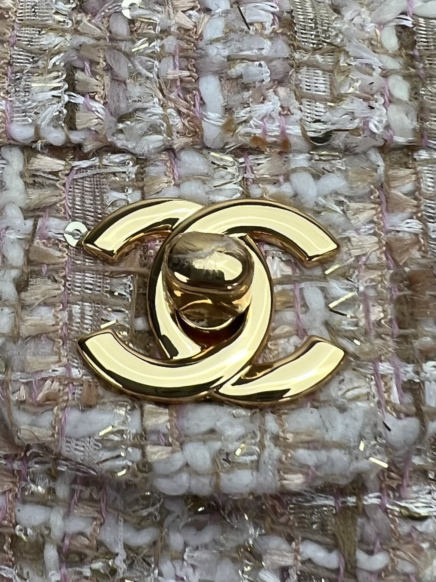 CHANEL CLASSIC 11.12 HANDBAG Tweed Gold-Tone Metal 6 * 9.9 * 2.5 in #2 - Image 6