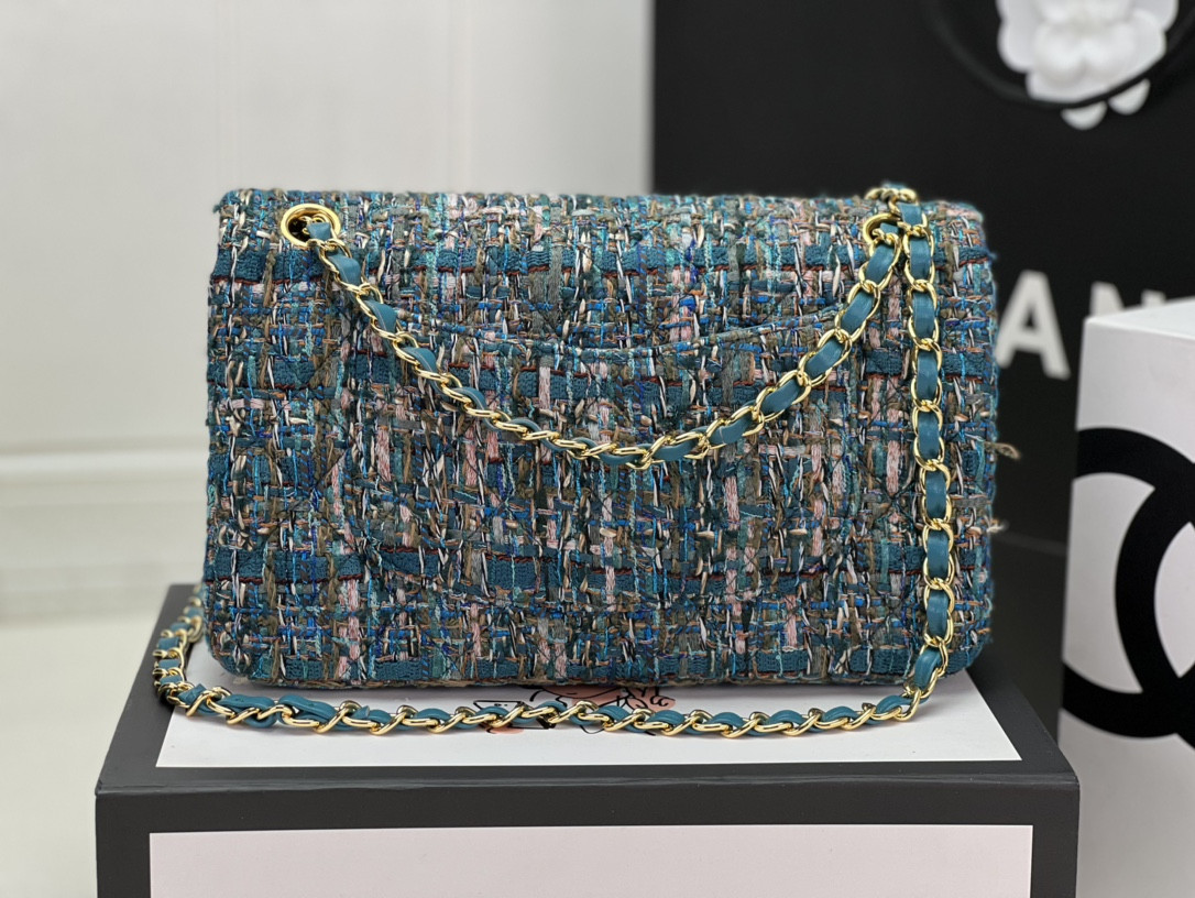 CHANEL CLASSIC 11.12 HANDBAG Tweed Gold-Tone Metal 6 * 9.9 * 2.5 in #5 - Image 4