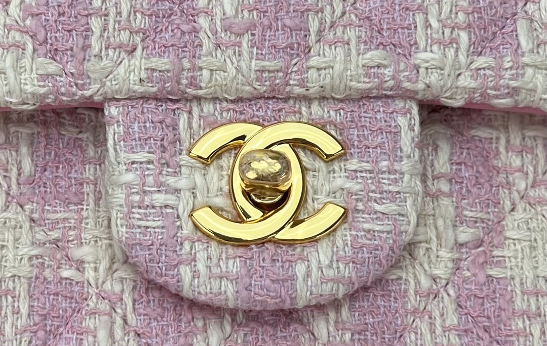 CHANEL CLASSIC 11.12 HANDBAG Tweed Gold-Tone Metal 6 * 9.9 * 2.5 in #12 - Image 5