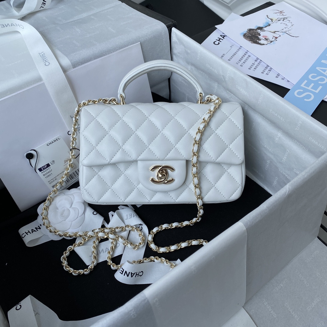 CHANEL Mini CF handle 20x12x6cm #12