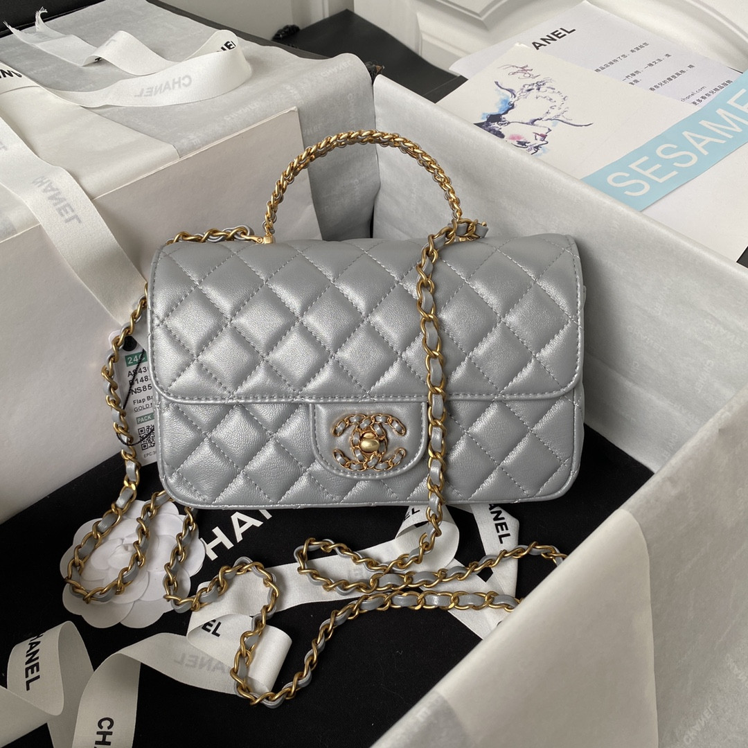 Chanel MINI CLASSIC HANDBAG WITH TOP HANDLE 12 * 20 * 6 CM #2
