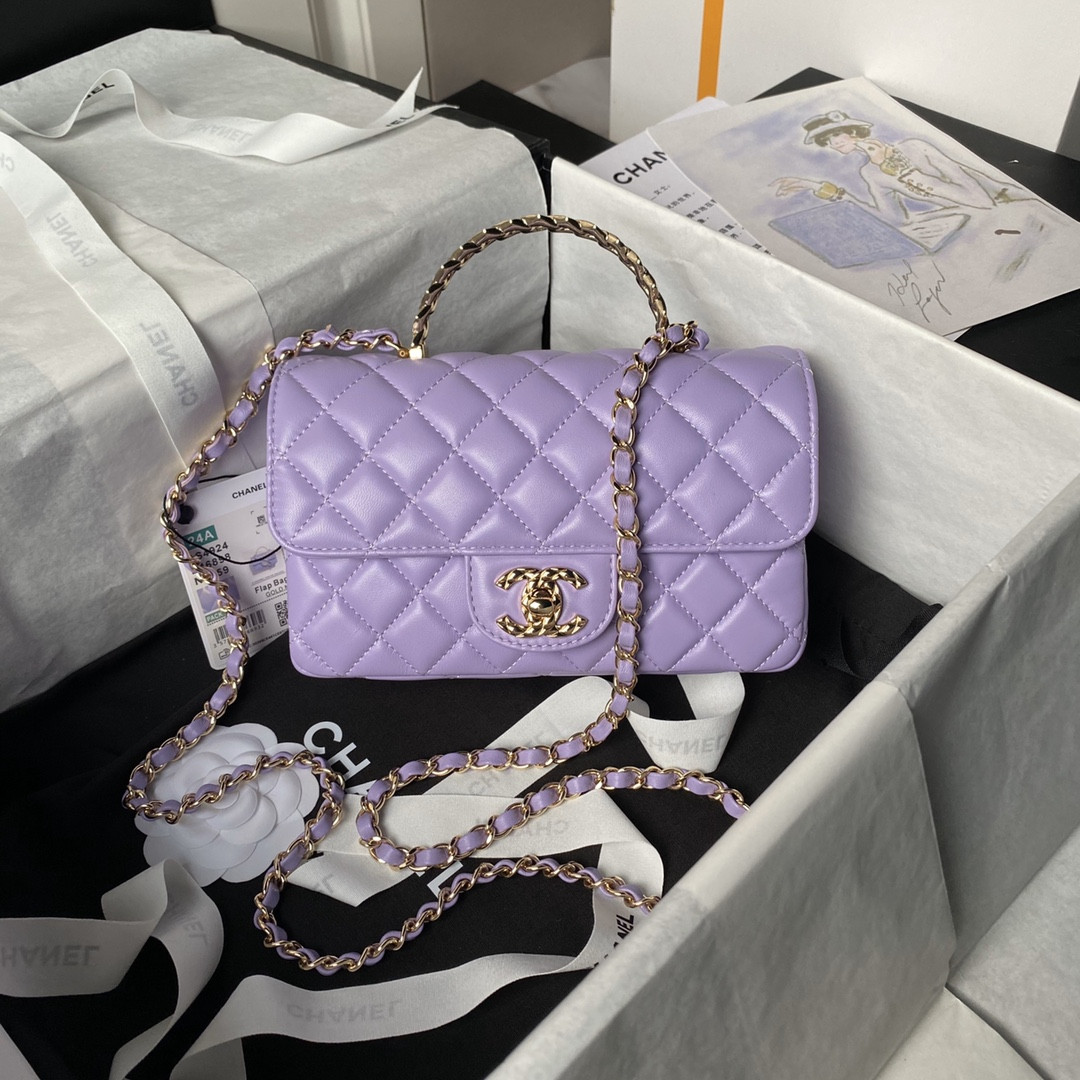 Chanel 24A Mini Classic Handbag 12 * 20 * 6 cm #3 - Image 2
