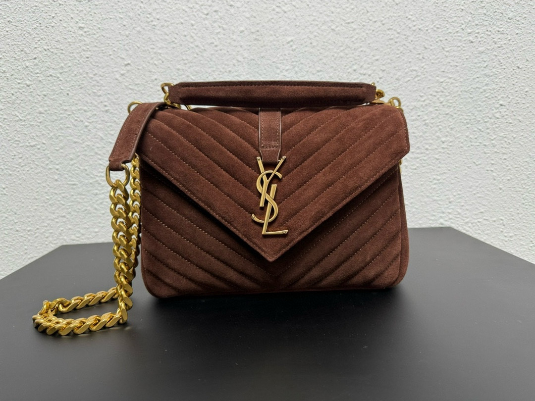 YSL LOULOU QUILTED SUEDE 23x17x9cm #2 - Image 2