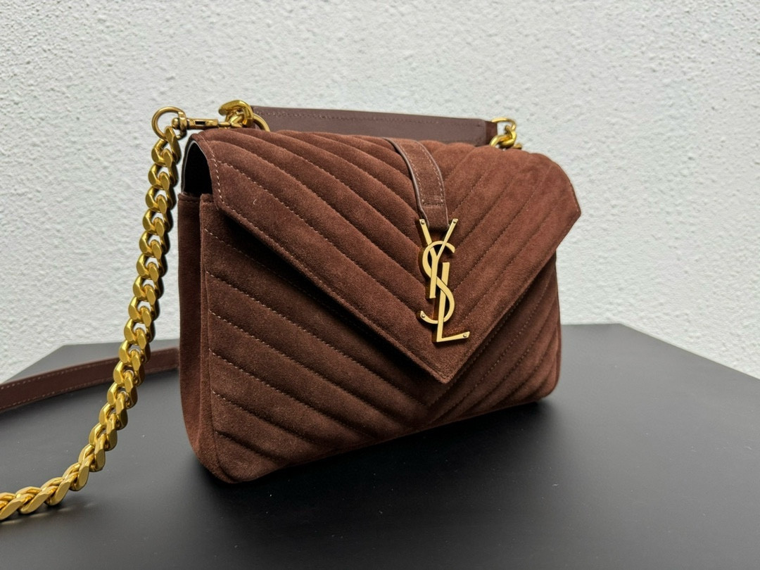 YSL LOULOU QUILTED SUEDE 23x17x9cm #2 - Image 3