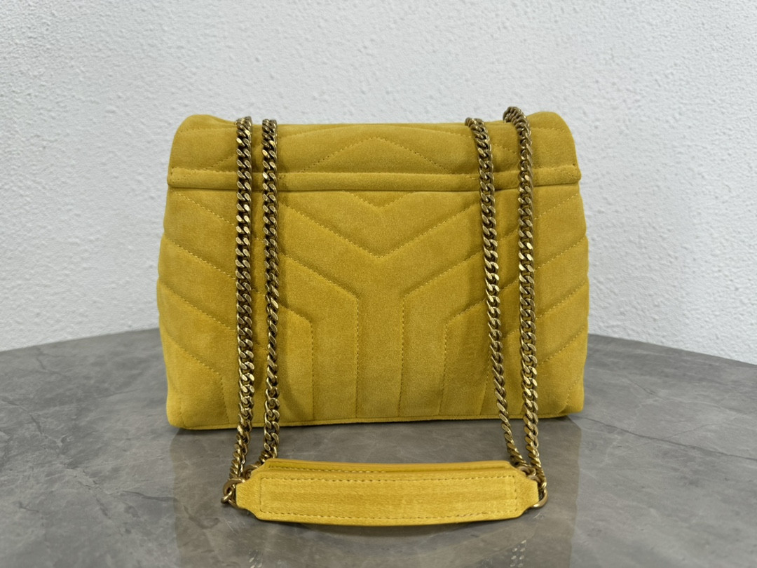 YSL LOULOU QUILTED SUEDE 23x17x9cm #3 - Image 4