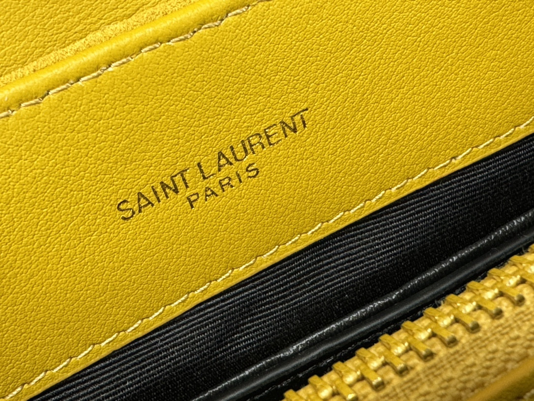 YSL LOULOU QUILTED SUEDE 23x17x9cm #3 - Image 9