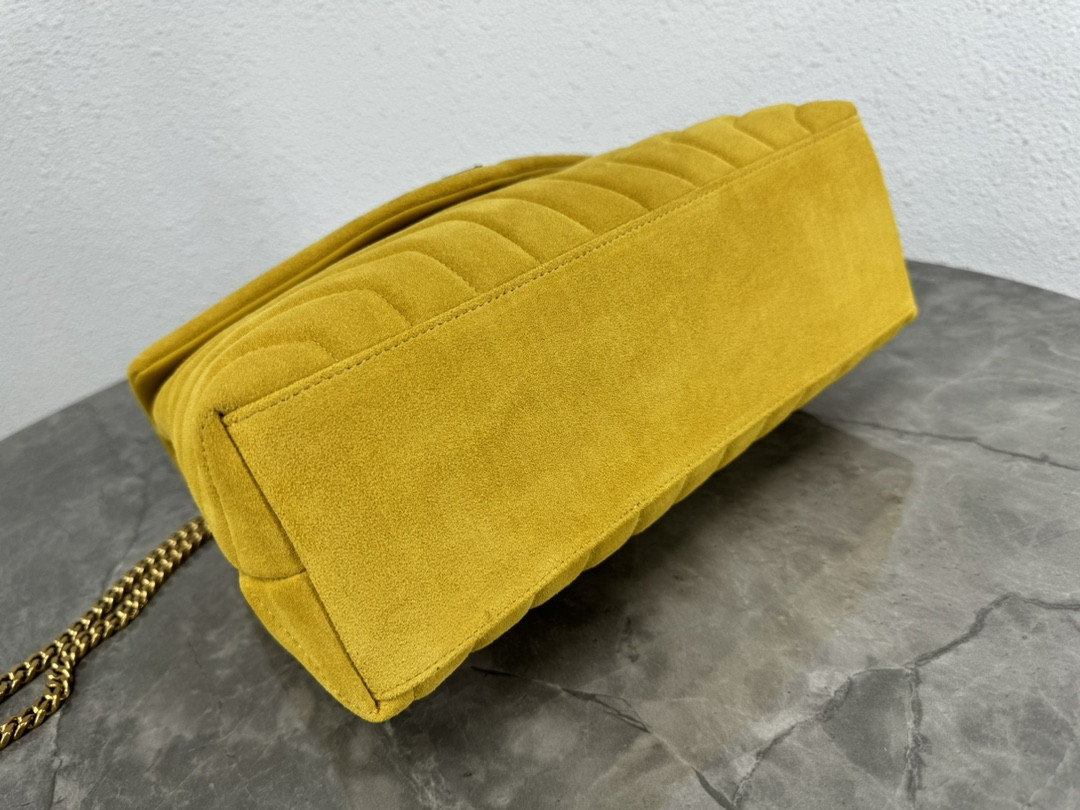 YSL LOULOU QUILTED SUEDE 23x17x9cm #5 - Image 6