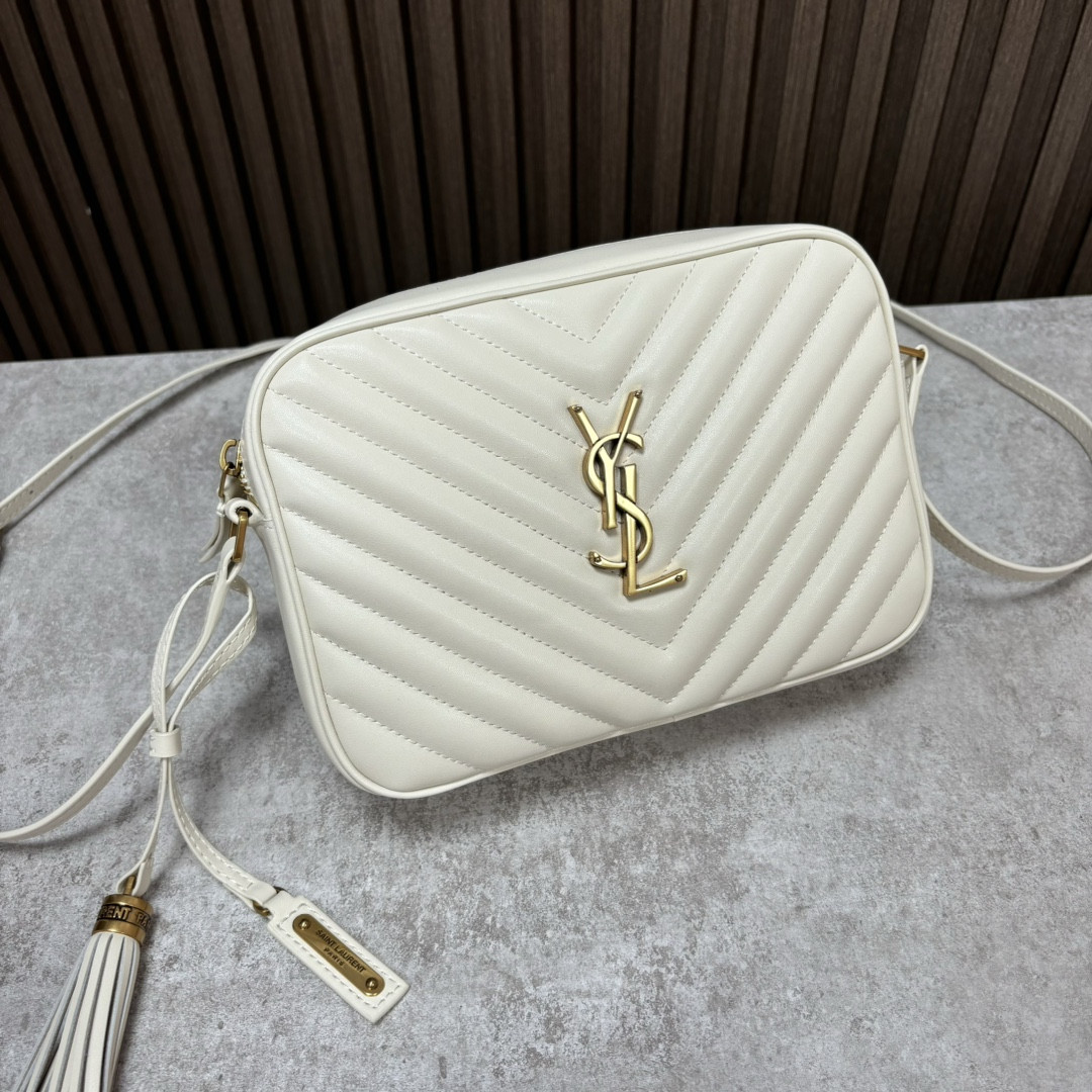YSL LOU camera bag in quilted leather 23x16x6cm #2 - Image 4