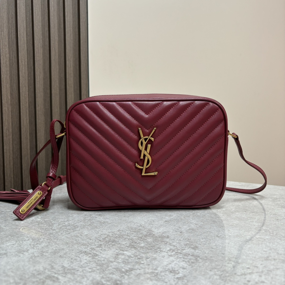 YSL LOU camera bag in quilted leather 23x16x6cm #3 - Image 2