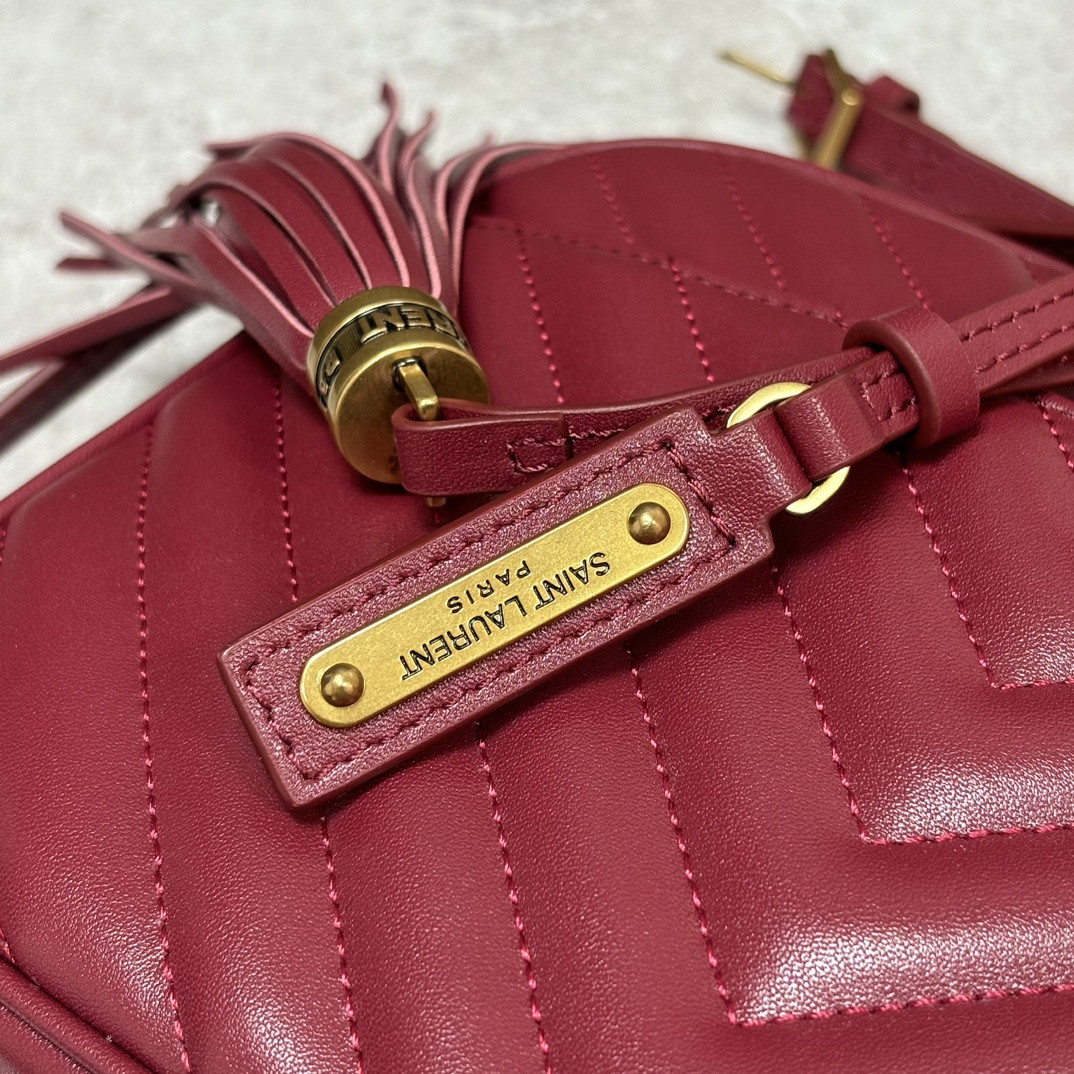 YSL LOU camera bag in quilted leather 23x16x6cm #3 - Image 9