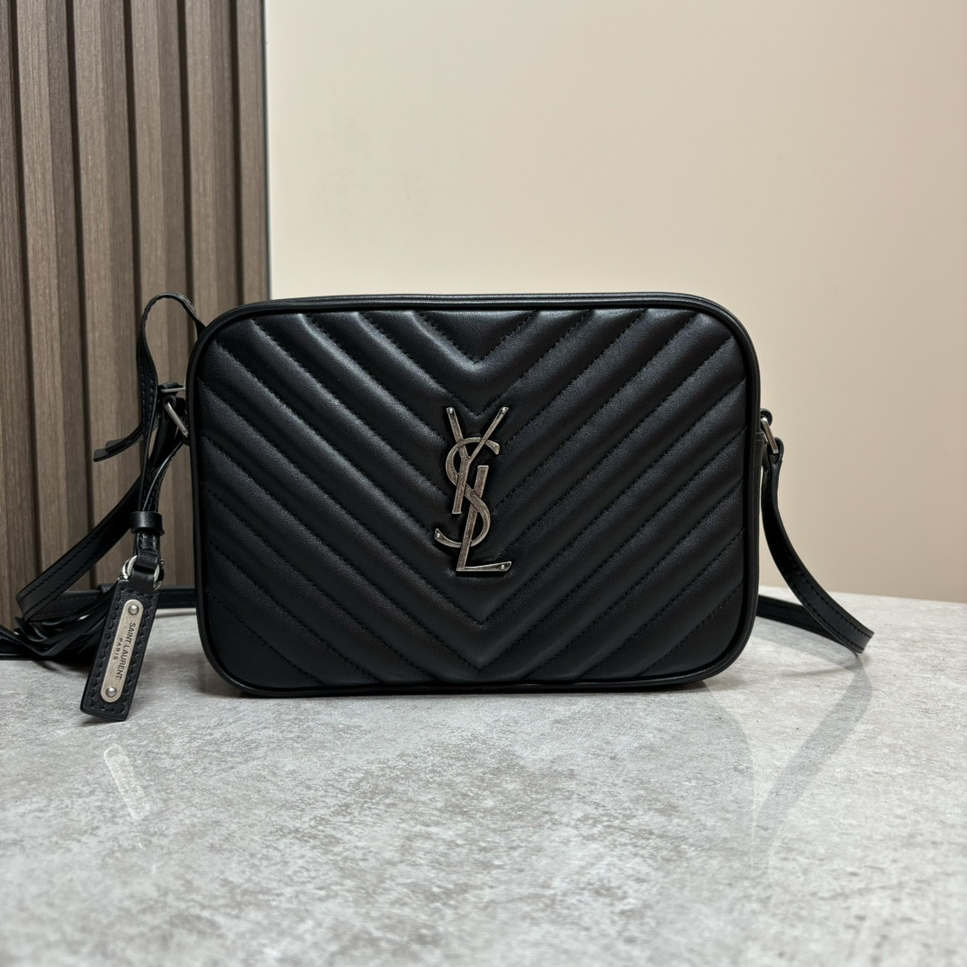 YSL LOU camera bag in quilted leather 23x16x6cm #4 - Image 2