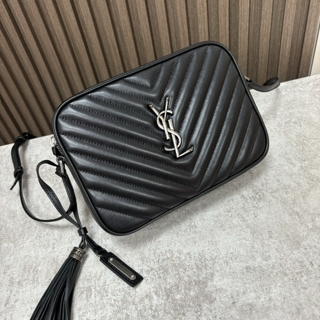YSL LOU camera bag in quilted leather 23x16x6cm #4 - Image 4